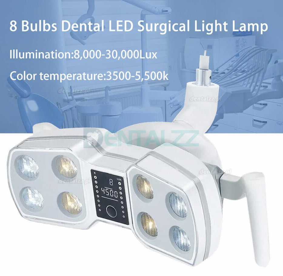 Chirurgiczna lampa indukcyjna stomatologiczna LED bezcieniowa z 8 żarówkami KY-P126